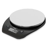 Smart Weigh 11lb5kg Electronic Multifunction Kitchen and Food Scale Stainless Steel Platform Large LCD Screen Black