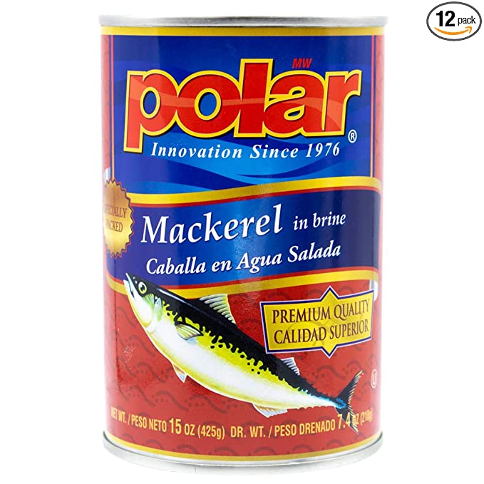MW Polar Fish, Foods Jack Mackerel, 15-Ounce (Pack of 12)