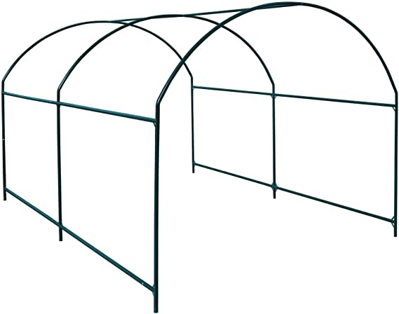 BenefitUSA Multi-Size Large Garden Support Arch Frame Climbing Plant Arch Arbor for Flowers/Fruits/Vegetables (9.8'X6.6'X5.9')