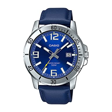 Casio Analog Blue Dial Men's Watch-MTP-VD01L-2BVUDF (A1737)