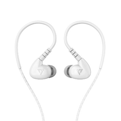 Darkiron Headphones S1 In-ear Sport Earphones Wired Headset for Running/Exercising with In-line Mic Control(No Volume Control) for iPhone, Sumsung, Sony and Most Smartphones (white)