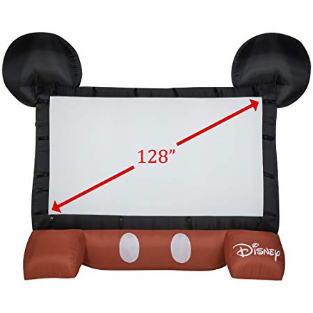 Gemmy 39117-32 Airblown Mickey Movie Screen the Original Inflatable 3911-32, Disney 128"