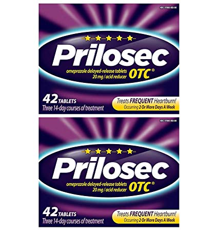 Prilosec OTC Acid Reducer, Delayed-Release Tablets, 2 Pack-84 Count