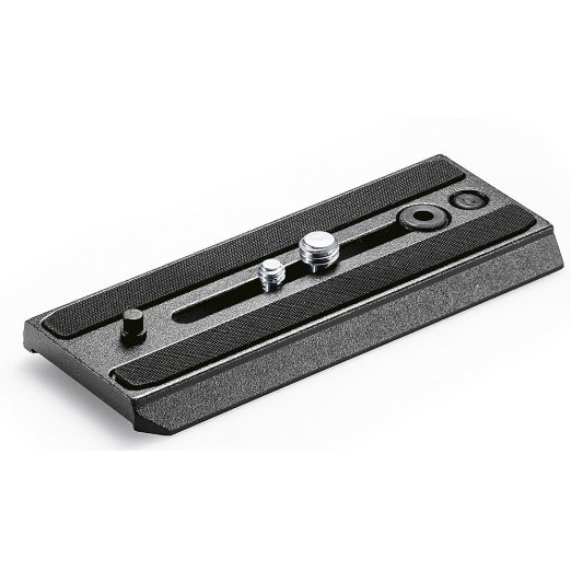 Manfrotto 500PLONG Video Camera Plate (Black)