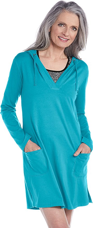 Coolibar UPF 50  Women's Beach Cover-Up Dress - Sun Protective