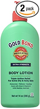 Gold Bond Med Lot Xs Size 14z Gold Bond Extra Strength Medicated Body Lotion For Extra Dry & Itchy Skin (pack of 2)