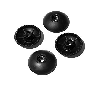 Hiker Hunger Extra Durable Rubber Accessories & Replacements for Trekking Poles - Tips, Paws, Feet, Snow & Mud Baskets (4 Pack)