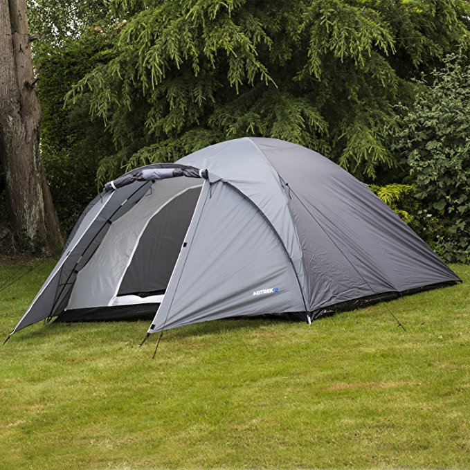 Adtrek Double Skin Dome 4 Man Berth Camping Festival Family Tent