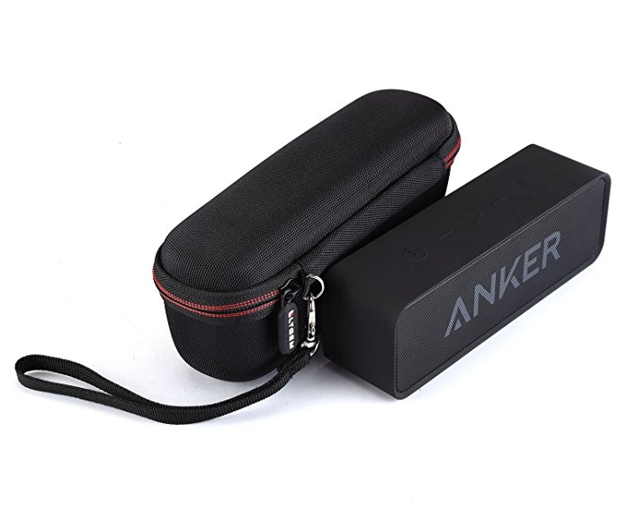 LTGEM EVA Hard Case Travel Carrying Storage Bag for Anker SoundCore Portable Bluetooth 4.0 Stereo Speaker.with Mesh Pocket for Cable.