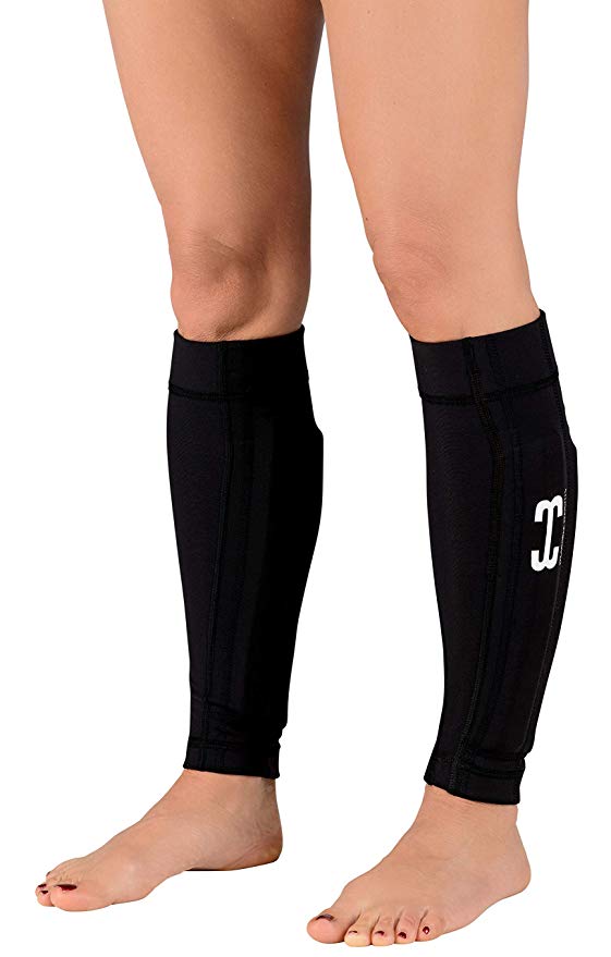 Wearable Weights Weighted Black Workout Compression Leg Sleeves