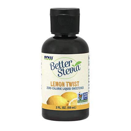NOW Foods Stevia Extract Liquid, Lemon Twist, 2-Ounce