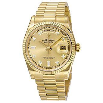 Rolex Men's 118238 Day-Date Analog Automatic 18kt Yellow Gold Watch
