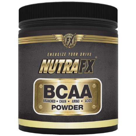 NutraFX BCAA Powder - 6 Grams Per Serving Extra Strength - 40 Servings - Unflavored - Best Amino Acids Bodybuilding Supplements - Post Workout Muscle Recovery