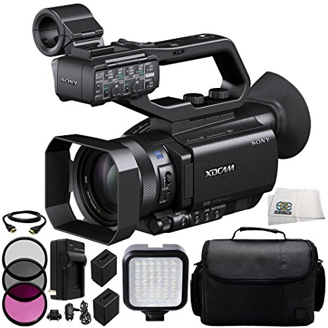 Sony PXW-X70 Professional XDCAM Compact Camcorder   3PC Multi-Coated Filter Kit (UV CPL FLD)   2 Replacement NP-FV100 Battery   Rapid Travel Charger with E.U Adapter & Car Adapter   6 FT HDMI Cable   36 PIN LED Video Light   Carrying Case & Microfiber Cleaning Cloth