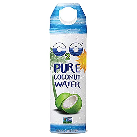 C2O Pure Coconut Water | All Natural | Non-GMO | No Added Sugar | Essential Electrolytes | 1 Liter (Pack of 12)