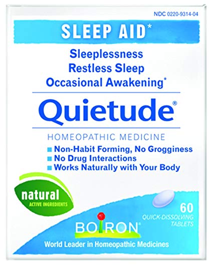Boiron Quietude, 60 Tablets Homeopathic Medicine for Sleep Aid