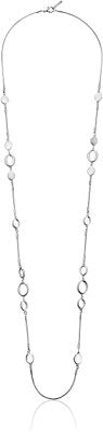 Nine West Silver Tone Long Strand Necklace, 42"