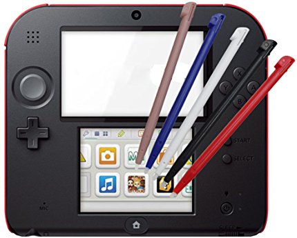 YTTL 5 Pcs Stylish Color Touch Stylus Pens Touchpen set for Nintendo 2DS