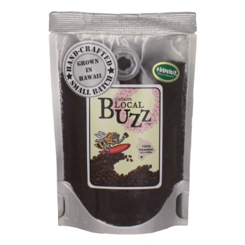 Hawaii's Local Buzz Ground Coffee, Dark Roast, 2 Ounce