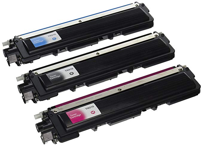 HQ Supplies © Brother TN-210 Toner Cartridge Set, Brother TN-210BK, Brother TN-210C, Brother TN-210Y, Brother TN-210M (Brother TN210 Black, Cyan, Yellow, Magenta) Professionally Remanufactured for Brother HL-3040CN, HL-3045CN, HL-3070CW, HL-3075CW, MFC-9010CN, MFC-9120CN, MFC-9125CN, MFC-9320CW, MFC-9325CW Printers