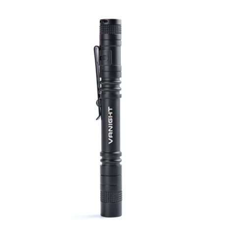 VANIGHT Mini LED Flashlight CREE XPE-R3 Pocket Torch 120 LM Penlight with Belt Clip