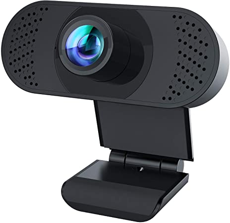 Usogood Webcam with Microphone,1080P Streaming Webcam for PC, Plug and Play USB Mini Computer Camera for Youtube, Video Calling, Studying, Conference, Gaming with Rotatable Clip