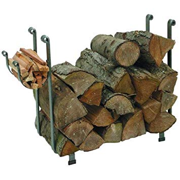 Enclume Large Rectangular Log Rack, Hammered Steel