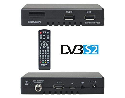 Free TV Full HD Free To Air Satellite Receiver(Full Version V2), PVR,Video/Music Player Via USB, Receive UK Freesat Stations ,Auto Channel List updates ( Requires Dongle )