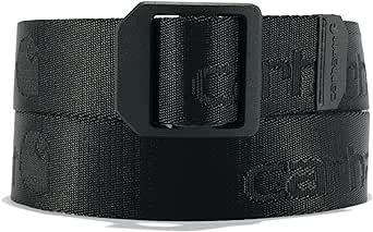 Carhartt Men's Casual Nylon Webbing Belts, Available in Multiple Styles, Colors & Sizes