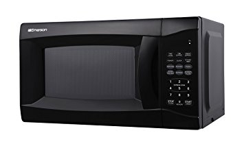 Emerson MW7302B, 0.7 CU. FT. 700 Watt, Touch Control, Black Microwave Oven