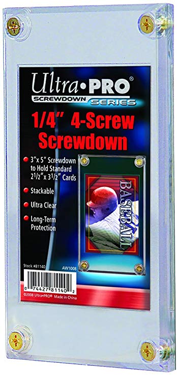 Ultra Pro 1/4" Screwdown Recessed Trading Card Holder ( Packaging May Vary )