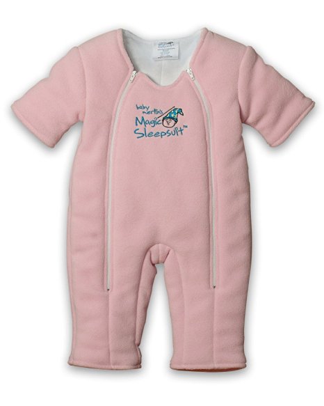 Baby Merlin's Magic Sleepsuit Microfleece-Pink-3-6 months