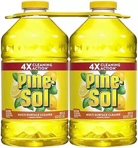 Pinesol Multi-Surface Cleaner – 2-Pack 100z All-Purpose Cleaner and Deodorizer – Lemon Fresh,Surface Cleaner – Concentrated Formula 4x Cleaning Action – Multi-Purpose Cleaner for Bathroom, Kitchen