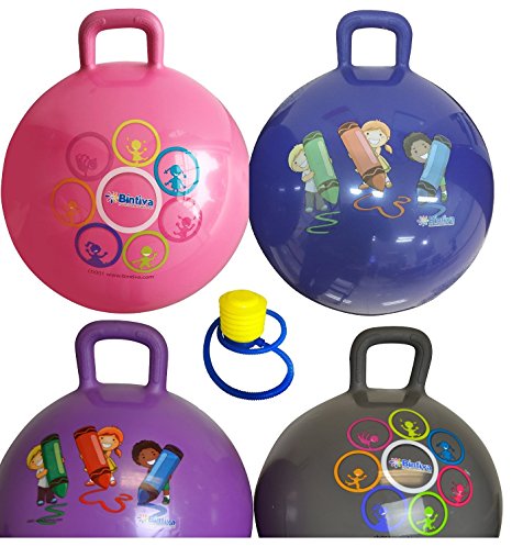 Hippity Hop 45 Cm Including Free Foot Pump, For Children Ages 3-6 Space Hopper, Hop Ball Bouncing Toy - 1 Ball