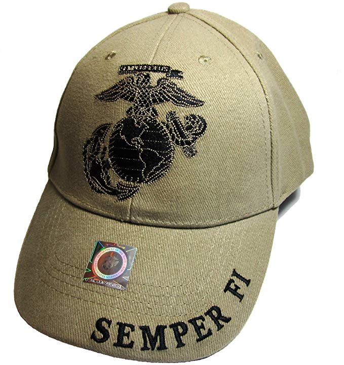 EagleEmblems Men's USMC Semper Fi Embroidered Ball Cap