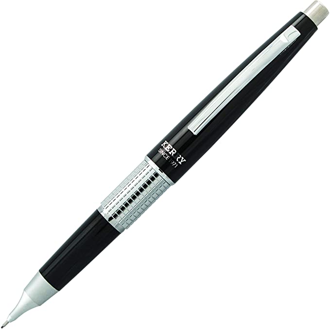 Pentel Sharp Kerry Mechanical Pencil, 0.50 mm, Metallic Black Barrel, 1 Unit (P1035A)