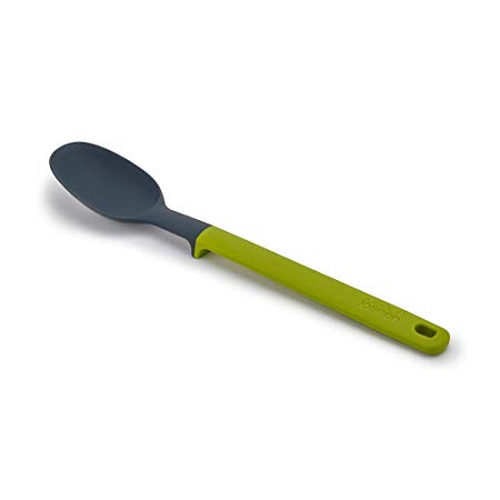 Joseph Joseph 10170 Elevate Silicone Solid Spoon with Integrated Tool Rest, One-Size, Gray/Green