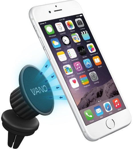 Magnetic Car Mount, Ultimate Air Vent Car Phone Holder From Vano, Fits Any iPhone Cell Phone - Swivel Ball Head Allows 360 Rotation - RV Accessories