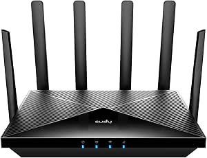 Cudy 4G LTE Cat 6 WiFi Router, Dual SIM 4G Cellular Router, Qualcomm Chipset, AC1200 Dual Band WiFi, 4 Gigabit Ports, OpenVPN, WireGuard, Band Lock, TTL, at Command LT700