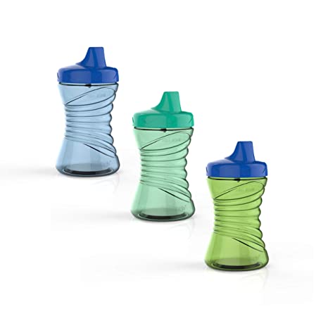 First Essentials by NUK Fun Grips Hard Spout Sippy Cup, 10 oz, 3 Pack, 12  Months