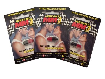Marathon Man 100 All Natural Male Sexual Performance Enhancement Pill 3 Pack