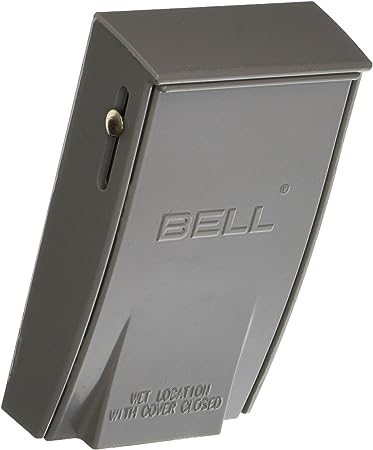 BELL 5028-0 Receptacle Weatherproof Device Cover, Gray