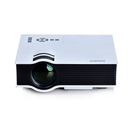 AomeTech UC40 Pro Mini Portable LCD LED Home Theater Cinema Projector,Business projector, HD IP/IR/USB/SD/HDMI