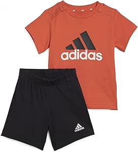 adidas I bl co t set – Kurzarm-T-Shirt – Schwarz – Größe 3-4 Jahre, Rot / Schwarz, 3-4 Jahre