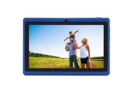 JYJ 7 Inch Android Google Tablet PC 4.2.2 8GB 512MB DDR3 A23 Dual Core Camera Capacitive Screen 1.5GHz WIFI Blue