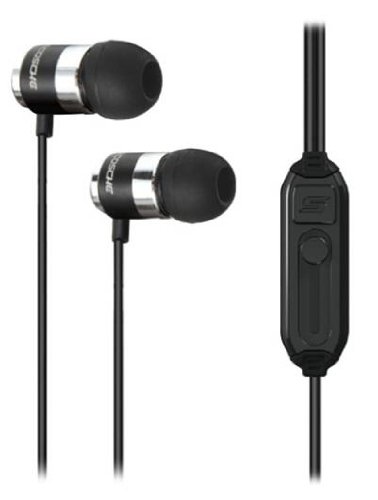 Scosche Increased Dynamic Range Noise Isolation Earphones with Hands-Free Mic and Volume Control