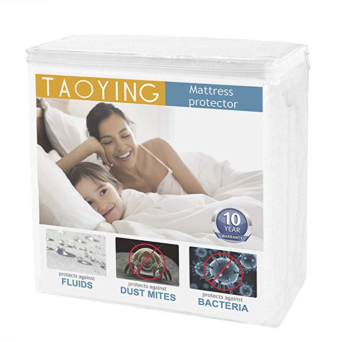 Taoying Mattress Protector, Full Size Premiun Hypoallergenice Waterproof Breathable Mattress Protector-Vinyl,PVC Free
