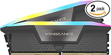 Corsair Vengeance RGB DDR5 32GB (2x16GB) 5200MHz C40 AMD Optimized Desktop Memory (Dynamic Ten-Zone RGB Lighting, Onboard Voltage Regulation, AMD® Expo Compatibility, Tight Response Times) Cool Gray