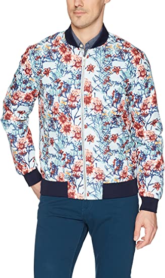 Stacy Adams Men's Midnight Bloom Baseball Jacket