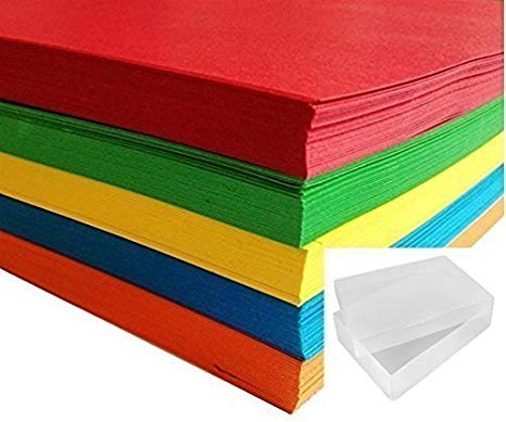 A4 ASSORTED 80GM COLOURED BRIGHT PAPER 500 SHEET PACK 5 COLOUR MEGA PACK